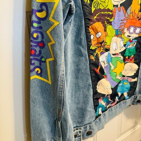Nickelodeon Made in the 90's Cartoons Rugrats Jean Jacket Unisex Large - Picture 12 of 13